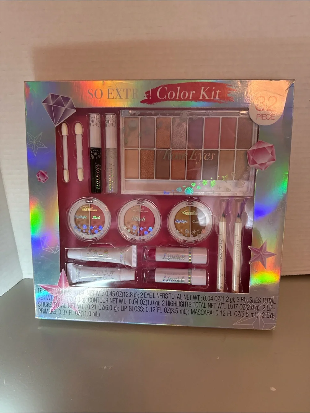NEW! The Color Workshop So Extra 32 Piece Makeup Gift Set